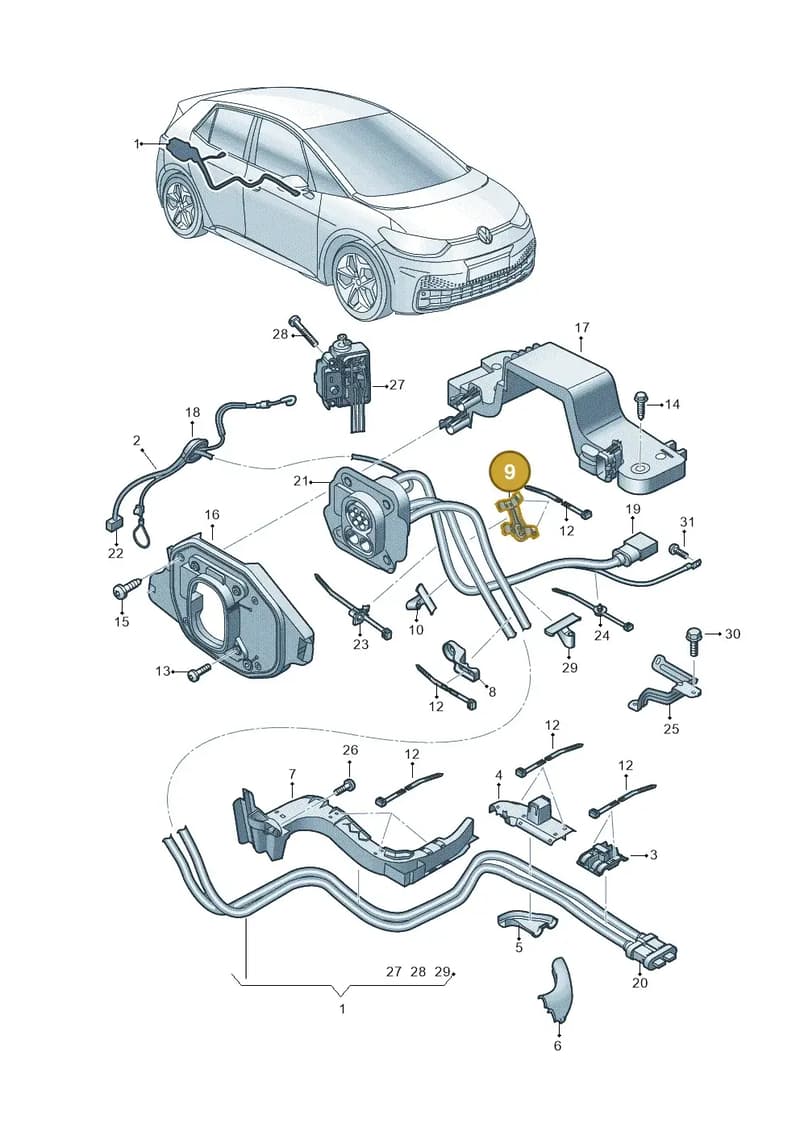 11A971615C — Skoda Enyaq (2020-2021) diagram 10a970005, position 9