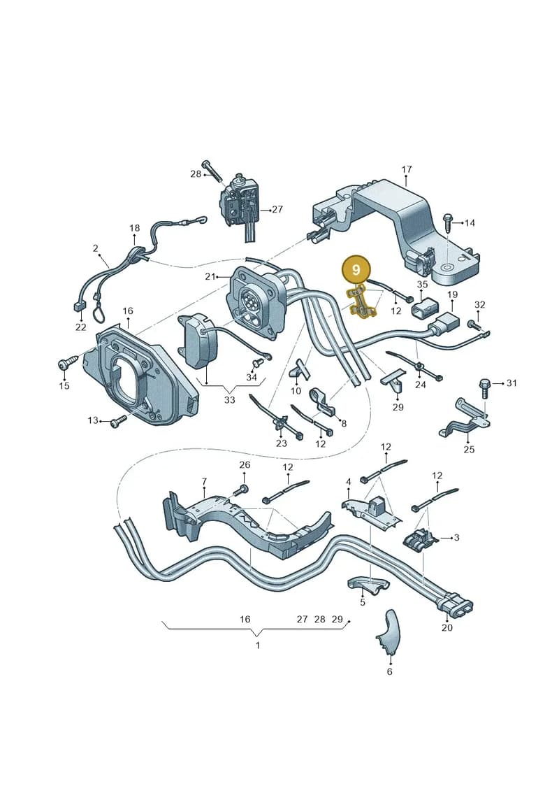 11A971615C — Audi Q4 Sportback (2022-) diagram 89a970310, position 9