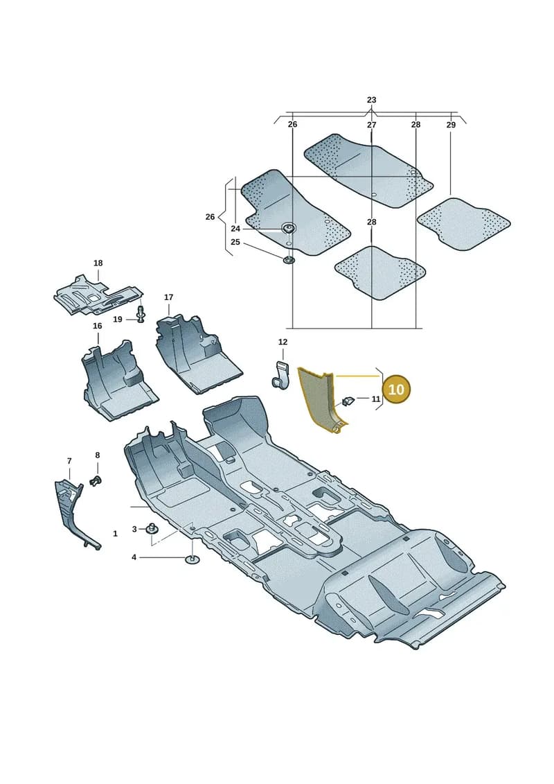 11B863484A4PK — Volkswagen ID.4 (2020-2025) diagram 11a863000, position 10