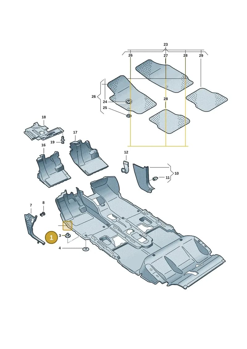 11C863021B62U — Volkswagen ID.4 (2020-2025) diagram 11a863000, position 1