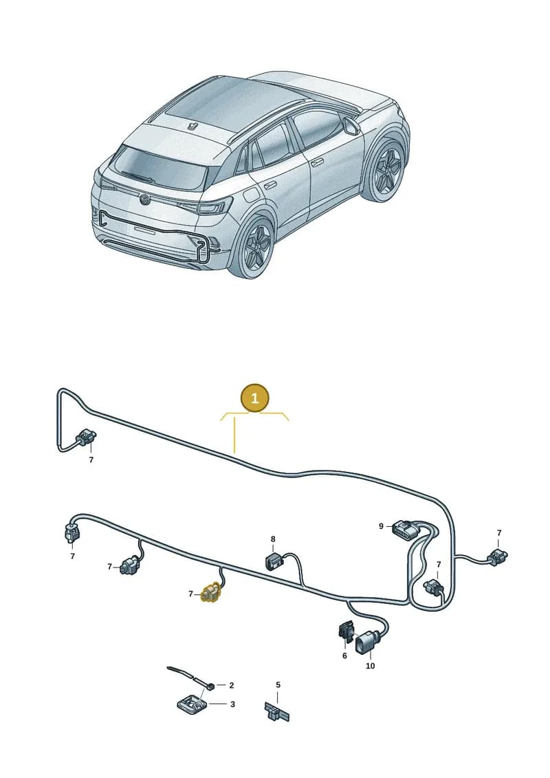 11E971104S — Volkswagen ID.4 (2020-2025) diagram 11a972090, position 1