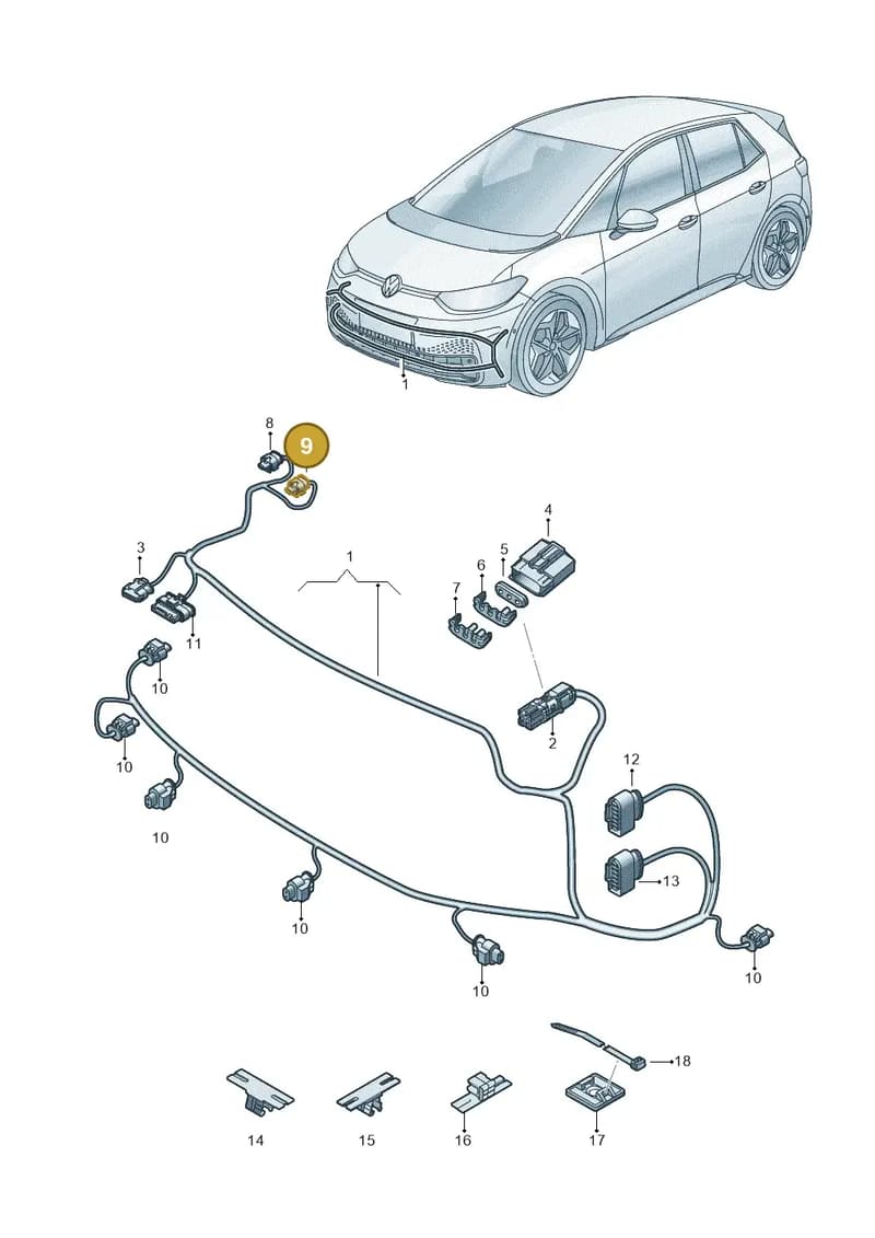 11G973702A — Volkswagen ID.6 X (2021-) diagram 10a971000, position 9