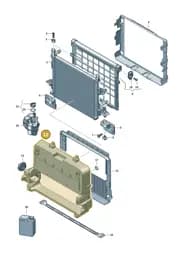14A121293C Volkswagen Air Guide