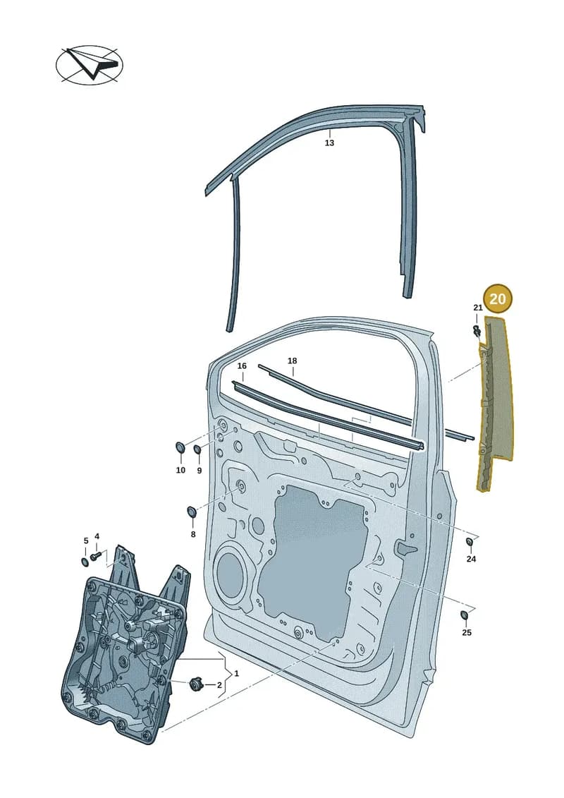 14A837901A041 — Volkswagen ID.7 (2023-2025) diagram 11a837500, position 20