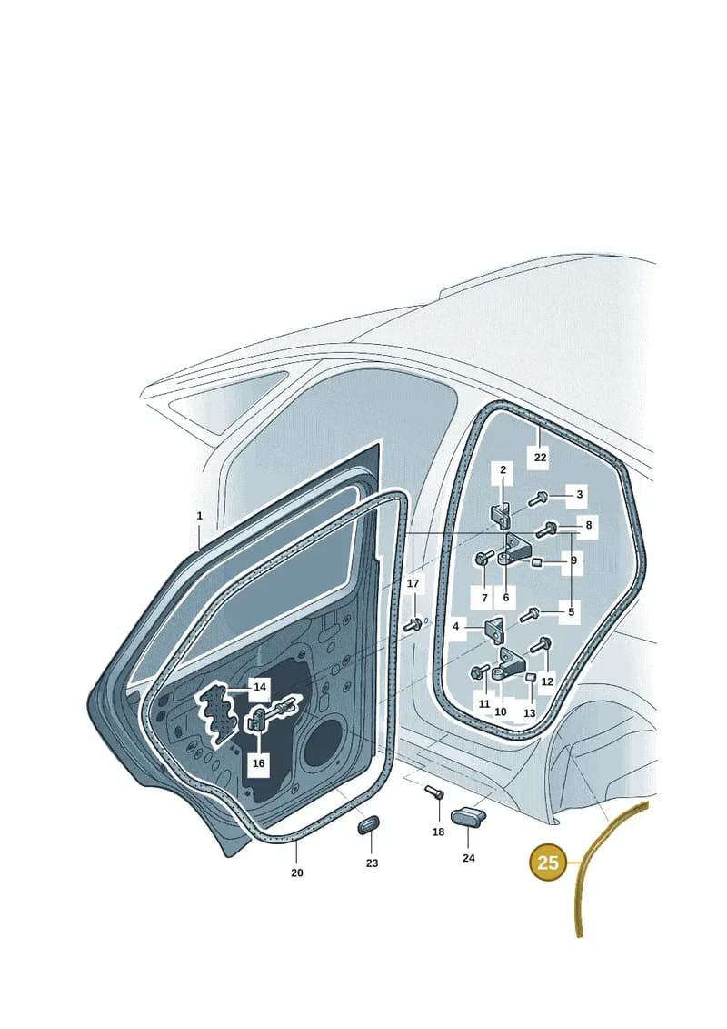 14A839761A9B9 — Volkswagen Aero saloon (2023-) diagram 12d833000, position 25