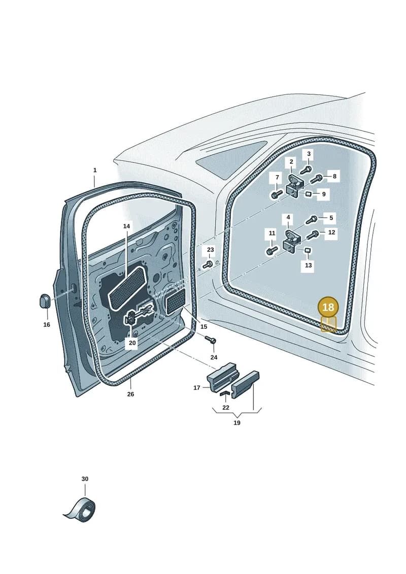 14A867911E9B9 — Volkswagen ID.7 (2023-2025) diagram 14b831000, position 18