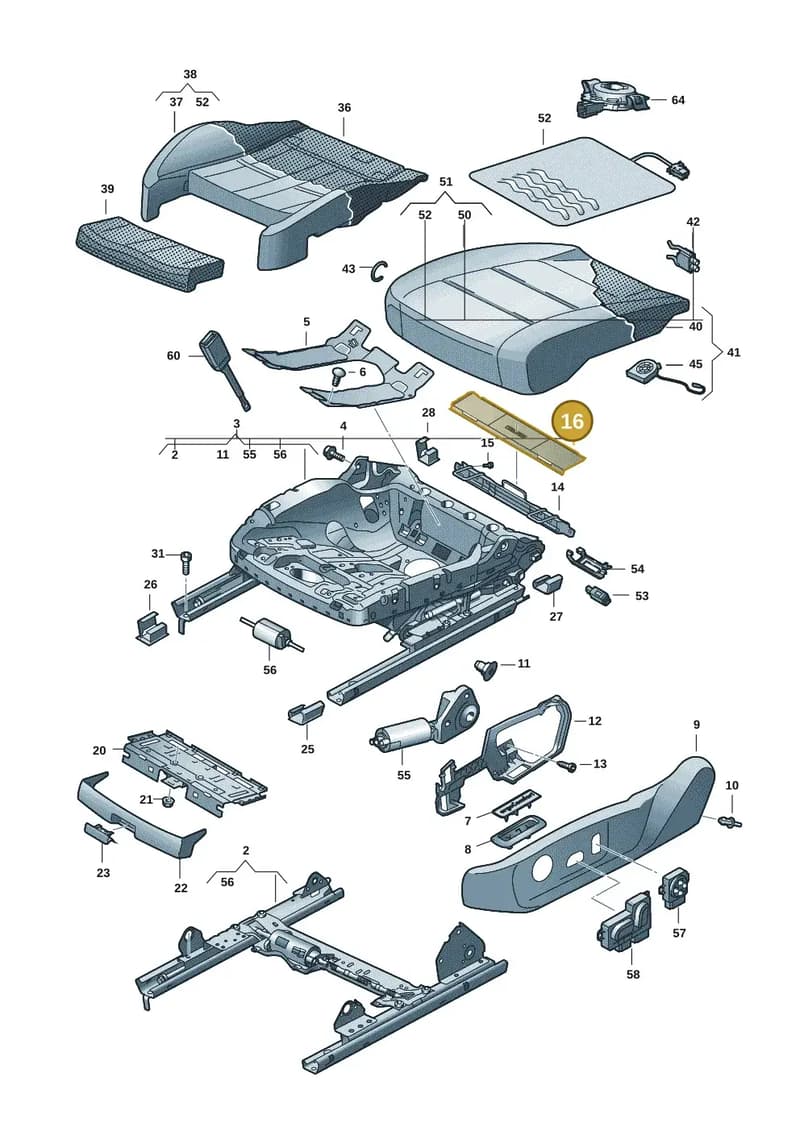 14A881334 — Volkswagen ID.7 (2023-2025) diagram 14b881100, position 16