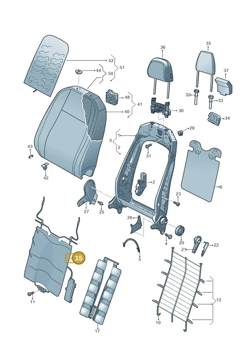 14A882856B — Volkswagen Passat Estate (2023-2025) diagram 570881200, position 15
