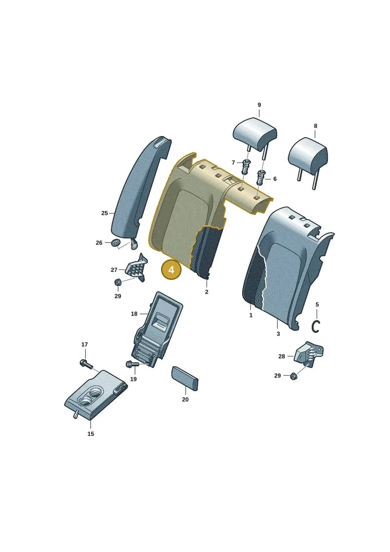 14A885806LPUN — Volkswagen ID.7 (2023-2025) diagram 14b885100, position 4