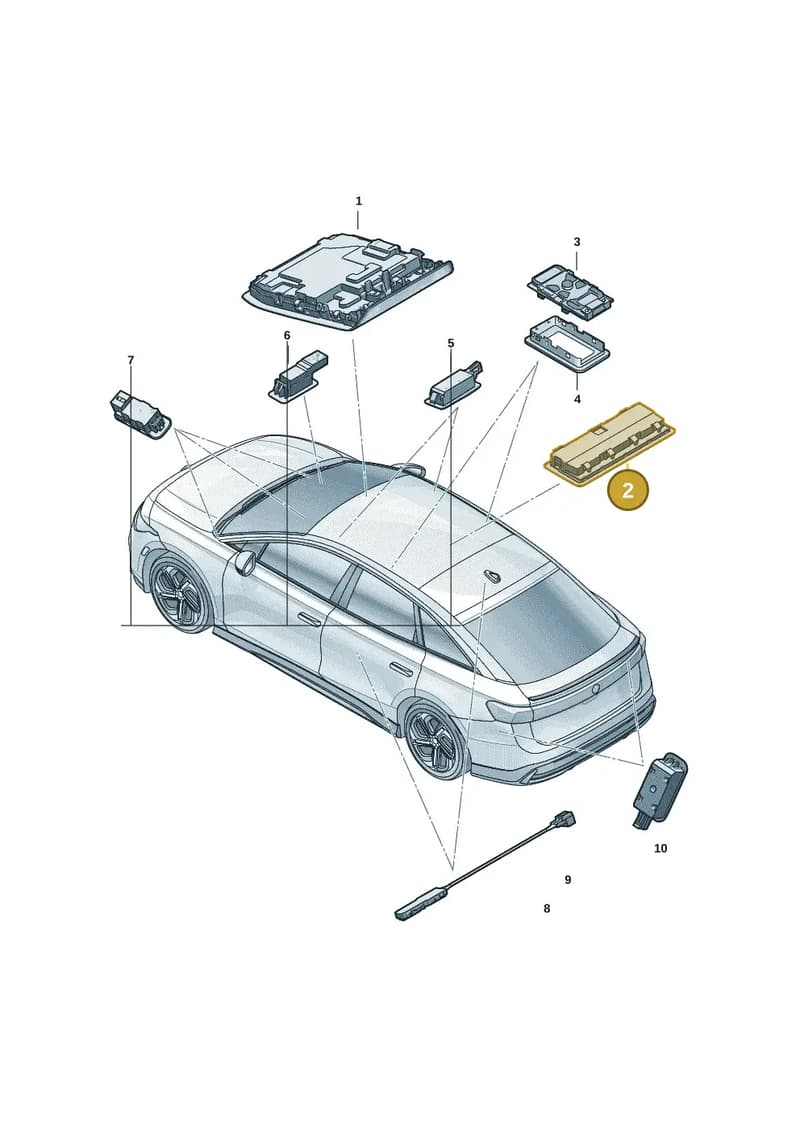 14A947581AB — Volkswagen ID.7 (2023-2025) diagram 14b947000, position 2