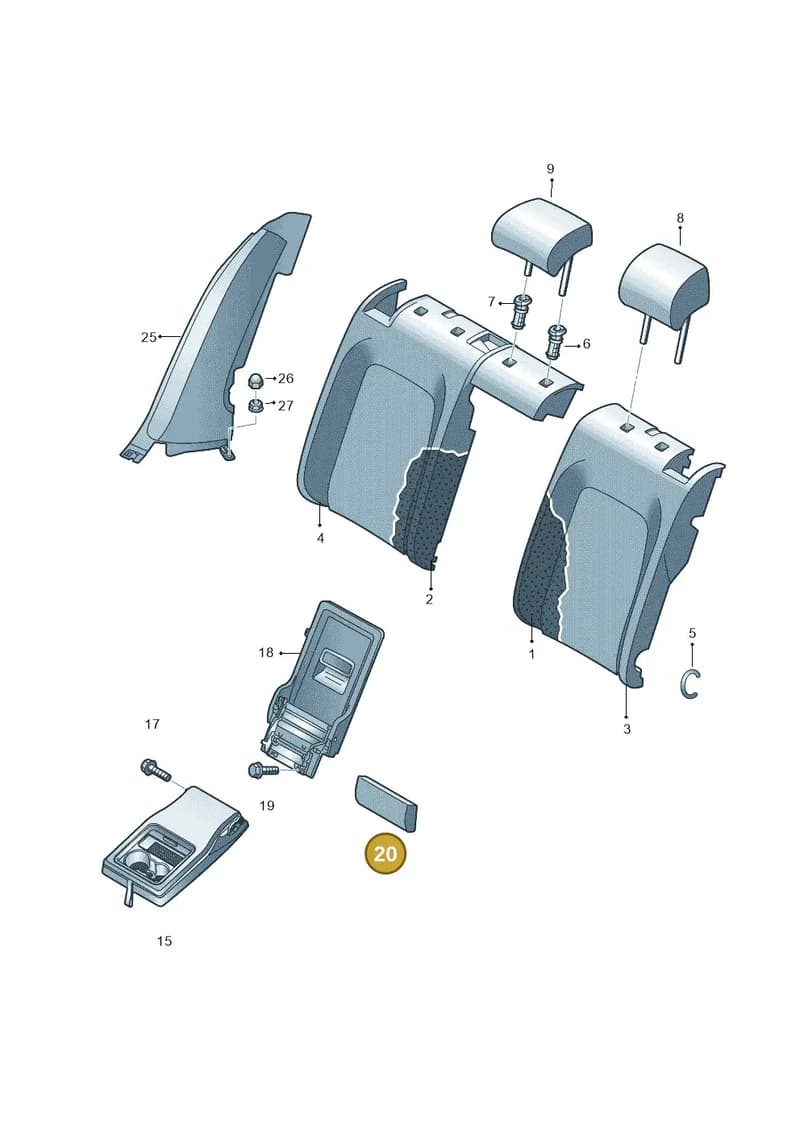 14B885873XYJ — Skoda Superb Combi (2023-) diagram 793885800, position 20