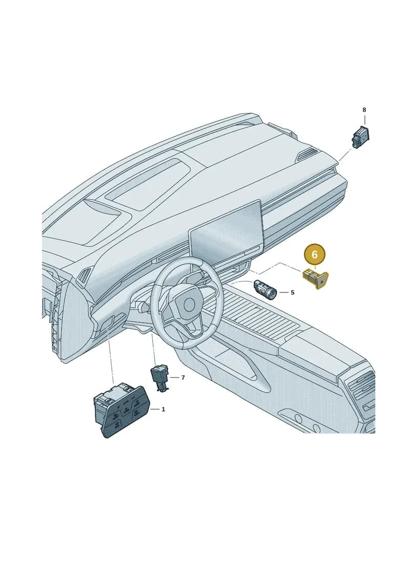 14C953509ECU — Volkswagen ID.7 (2023-2025) diagram 14b941500, position 6