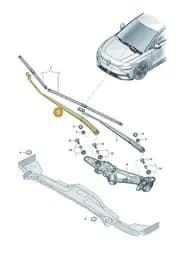 14C955410 Volkswagen Aero Wiper Arm