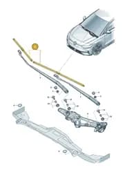 14C998002 Volkswagen 1 Set Aerodynamic Wiper Blades