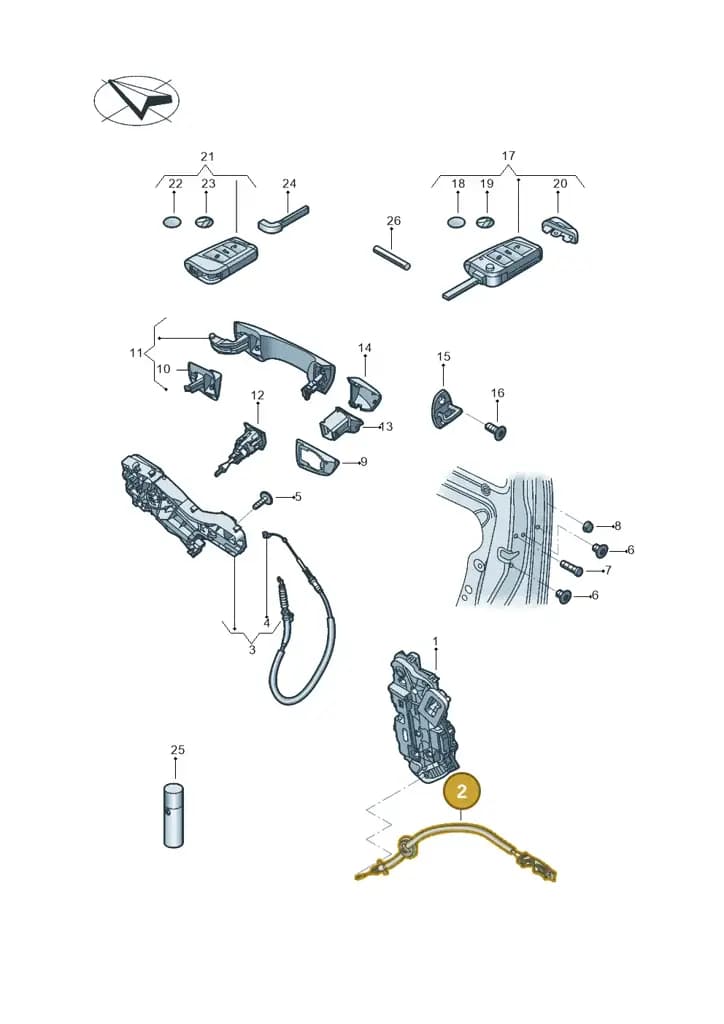 17A837085 — Volkswagen Jetta 1.4 (2017-2024) diagram 431837000, position 2