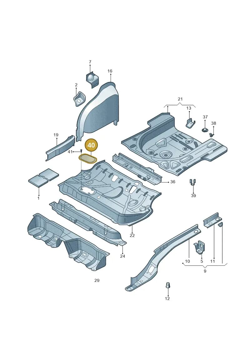 180971797 — Volkswagen Gran Santana (2015-2019) diagram 865803200, position 40