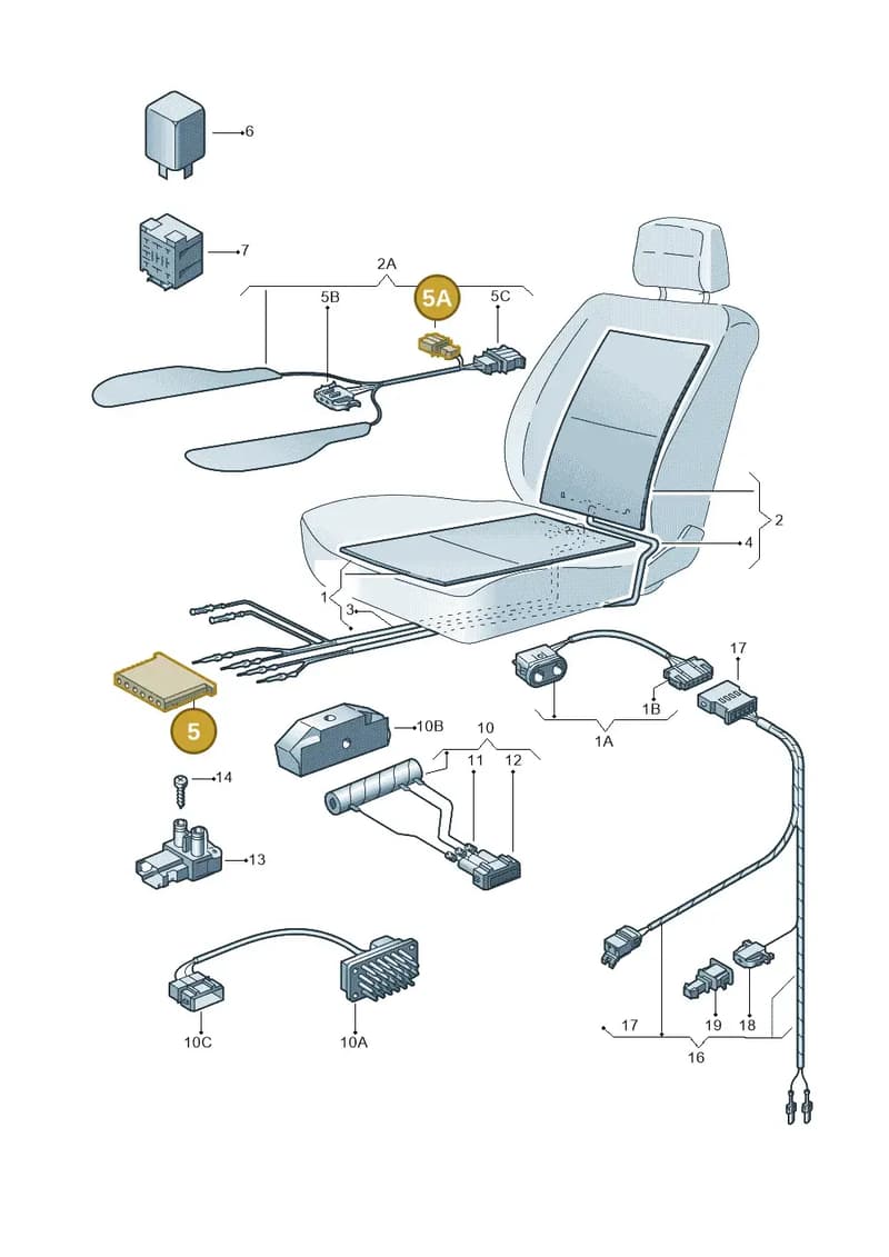 191972733 — Volkswagen Sharan (2008-2010) diagram 117963000, position 5+5A