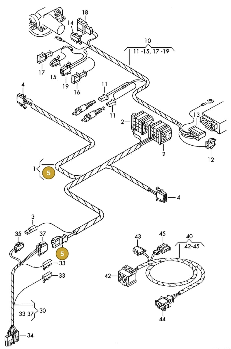 191972733 — Volkswagen TRANSPORTER SYNCRO (1996-2003) diagram 117972200, position 5