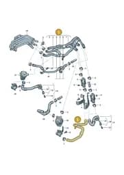 1EA122049BC Volkswagen Coolant Hose