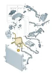 1EA122101BS Volkswagen Coolant Hose with Quick Release Coupling