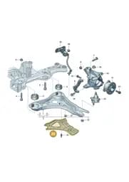 1EA407118C Volkswagen Rear Transverse Trim