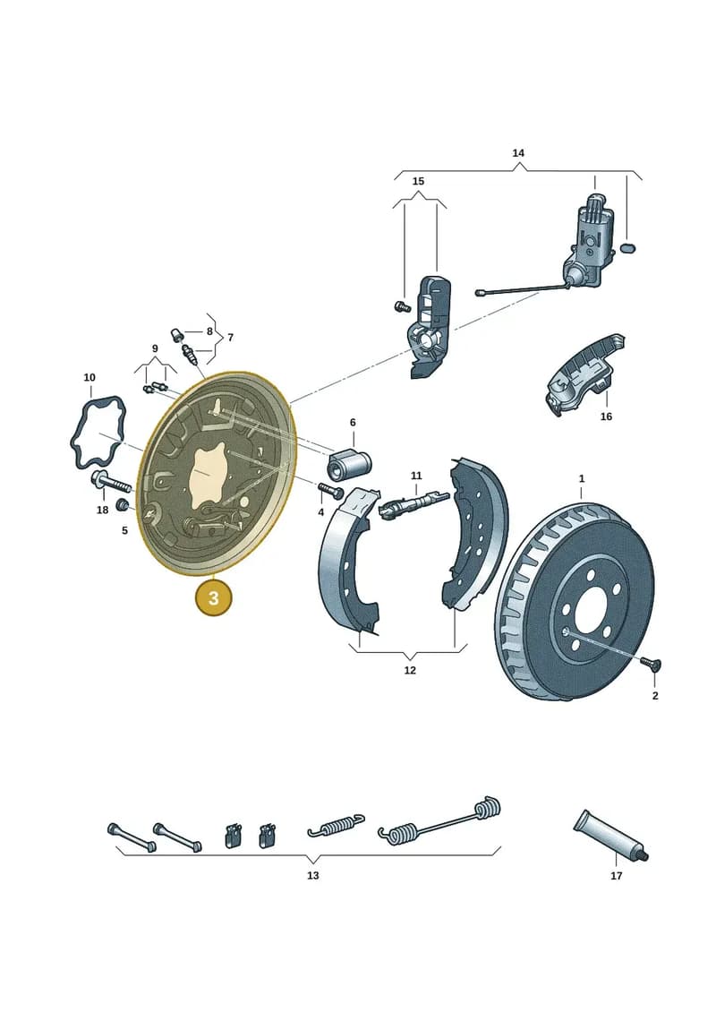 1EA609425D — SEAT CUPRA Born (2021-) diagram 10a609000, position 3