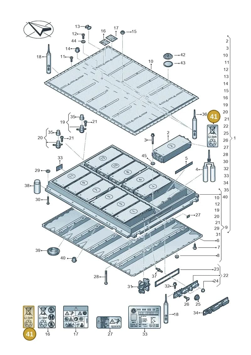 1EA803594 — Skoda Enyaq (2020-2021) diagram 082915050, position 41
