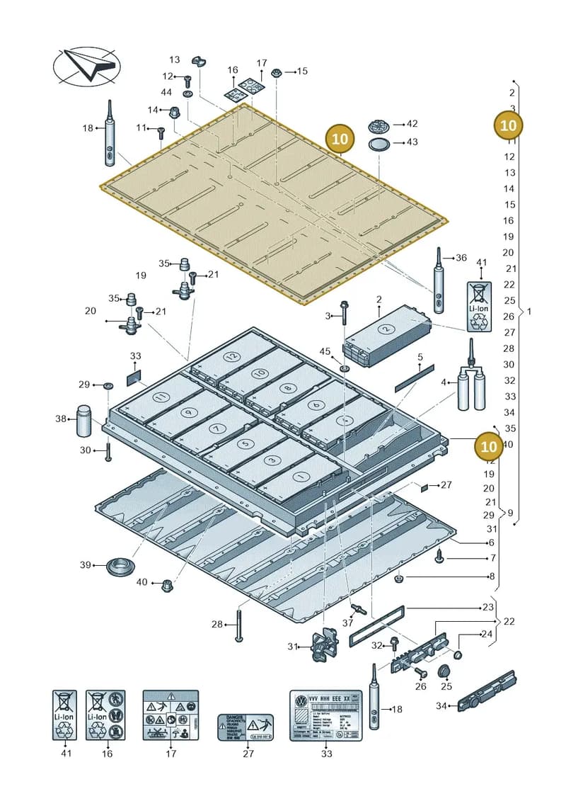 1EA804825D — Volkswagen ID.7 (2023-2025) diagram 082915050, position 10