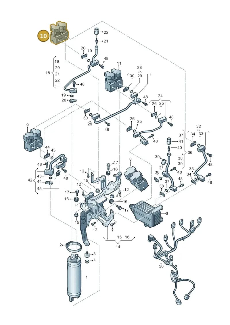 1EA816682D — Audi Q4 Sportback (2021-2025) diagram 10a260600, position 10