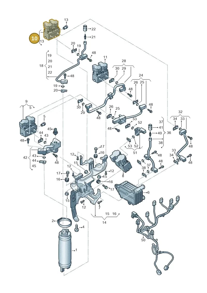 1EA816682D — Audi Q4 Sportback (2021-2025) diagram 89a260755, position 10