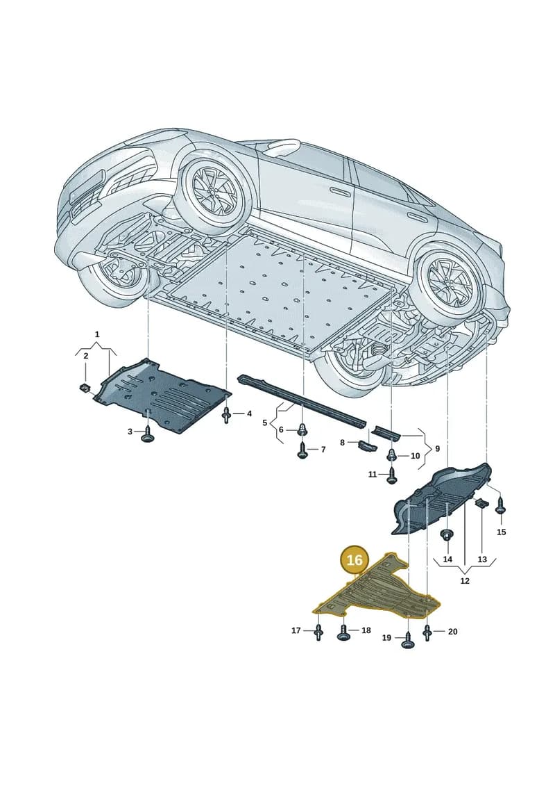 1EA825102E — SEAT CUPRA Tavascan (2023-) diagram 20h825000, position 16