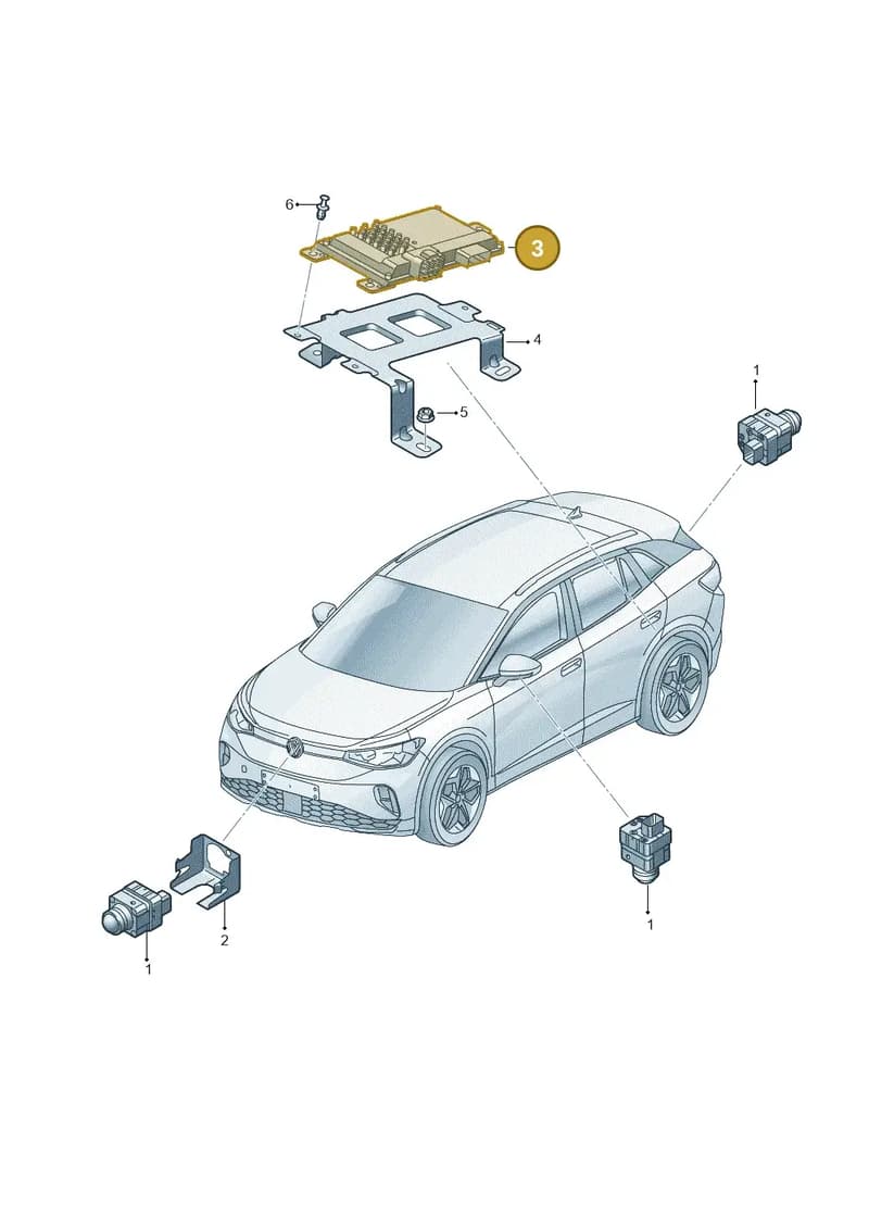 1EA907556G — Skoda Enyaq (2020-2021) diagram 11a907020, position 3