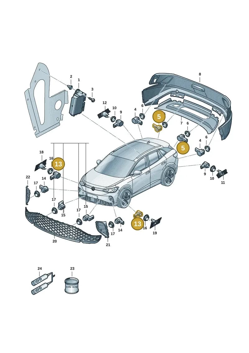 1EA919275C905 — Volkswagen ID.4 (2020-2025) diagram 11a919000, position 5+13