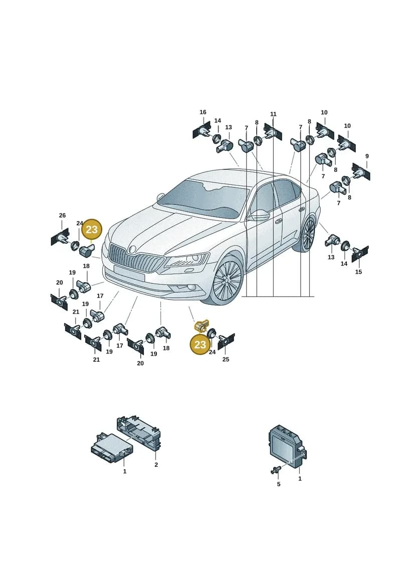 1EA919275C905 — Skoda Superb Combi (2023-) diagram 3p0919000, position 23