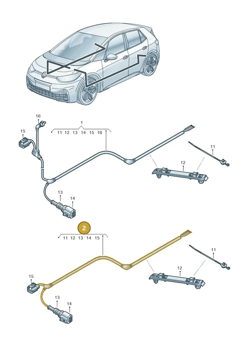1EA927902B — Volkswagen ID.3 (2019-2025) diagram 10a927002, position 2