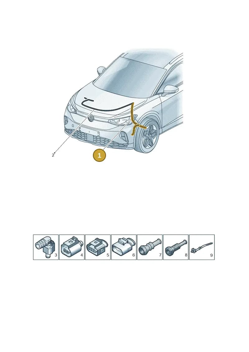 1EA927903AE — Volkswagen ID.3 (2019-2025) diagram 11a927001, position 1
