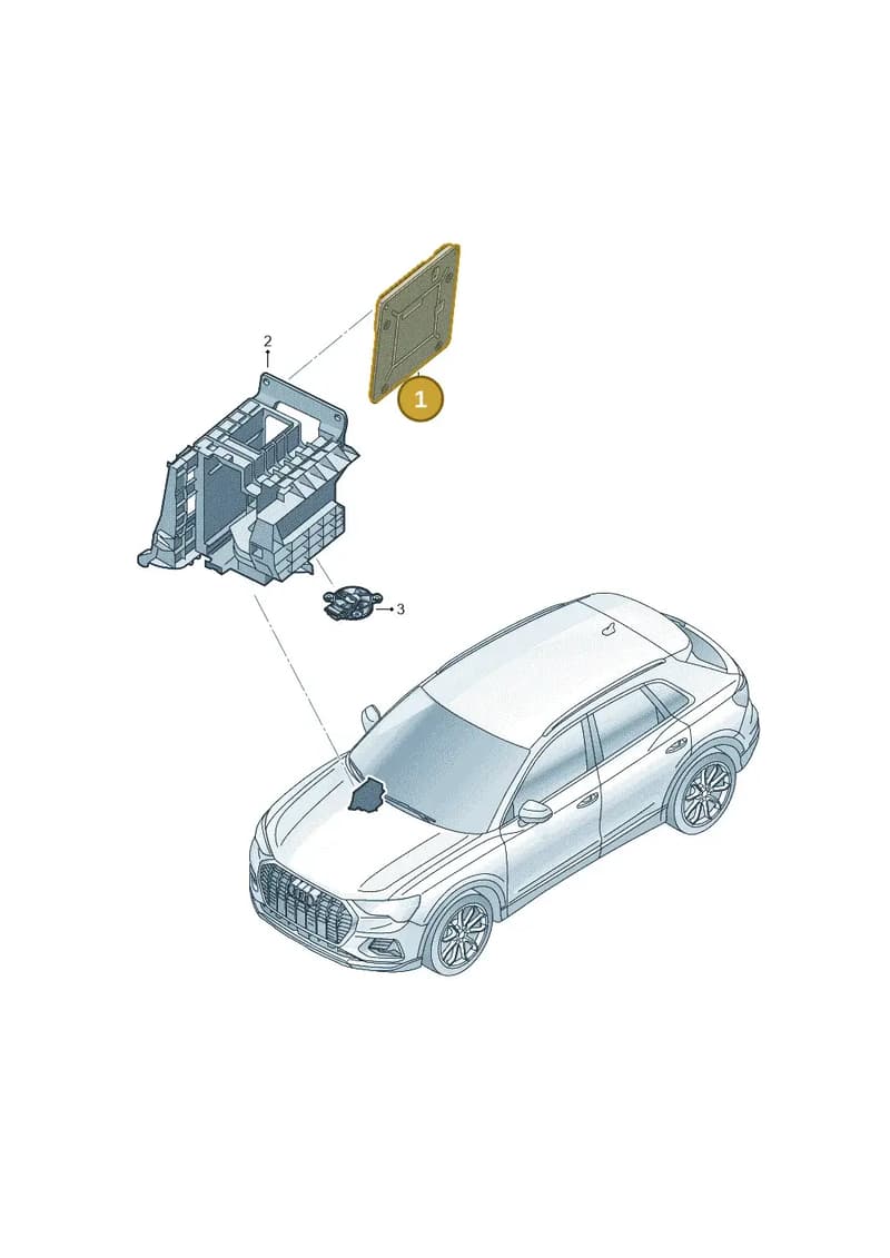 1EA937012H — Audi Q4 Sportback (2021-2025) diagram 89a907000, position 1