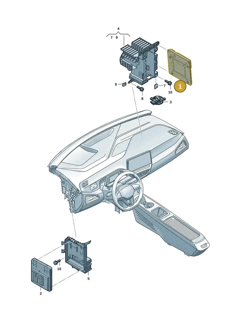 1EA937012L — Skoda Enyaq (2020-2021) diagram 10a937050, position 1