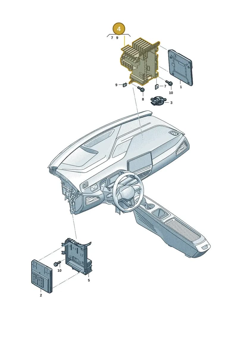 1EA941395B — SEAT CUPRA Born (2021-) diagram 10a937050, position 4