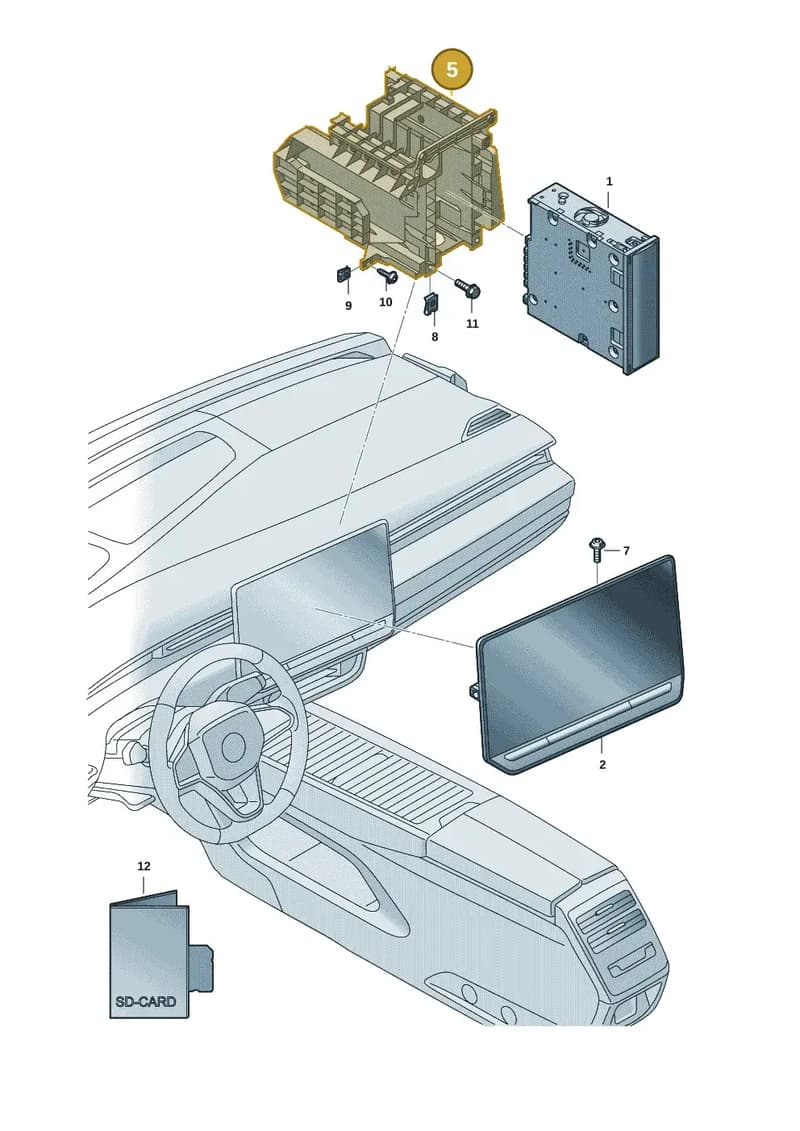 1EA941395B — Volkswagen ID.7 (2023-2025) diagram 14b035100, position 5