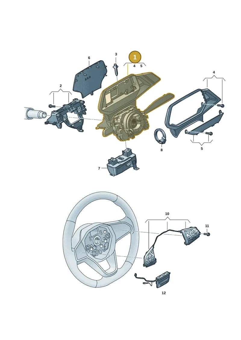1EA953508JASS — Volkswagen ID.4 (2020-2025) diagram 10a953050, position 1