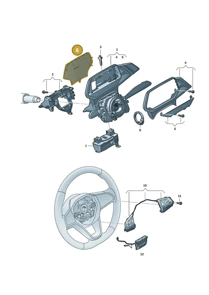 1EA9535799B9 — Volkswagen ID.4 (2020-2025) diagram 10a953050, position 6