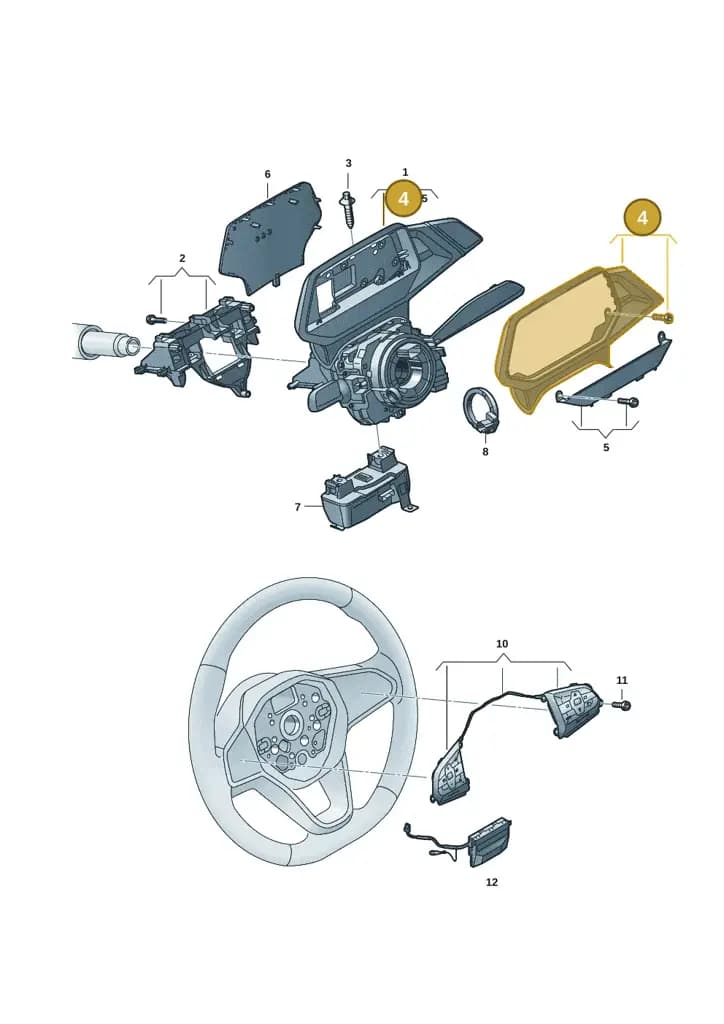 1EA9535809B9 — Volkswagen ID.4 (2020-2025) diagram 10a953050, position 4