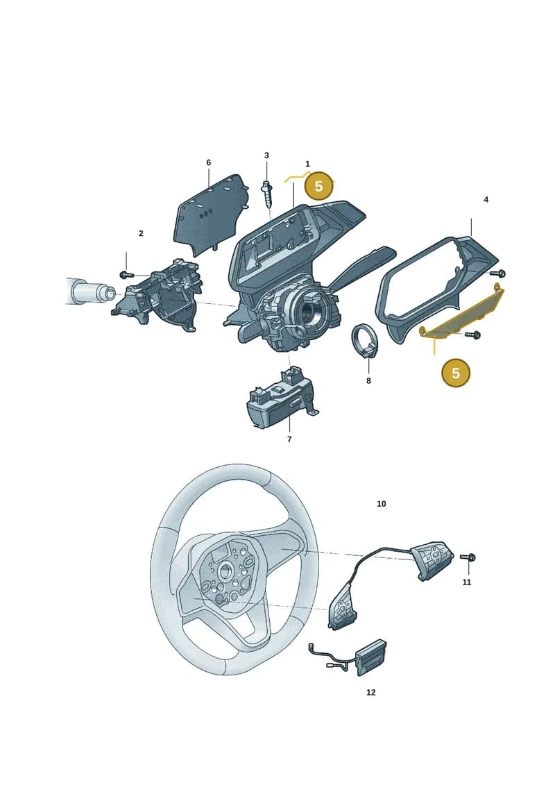 1EA9535819B9 — Volkswagen ID.6 X (2021-) diagram 12d953500, position 5
