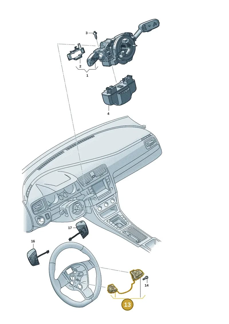 1EA959442MKVQ — Volkswagen Golf (2019-2025) diagram 5h0953500, position 13