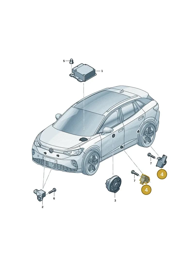 1EA959651C — Volkswagen ID.4 (2020-2025) diagram 11a959030, position 4
