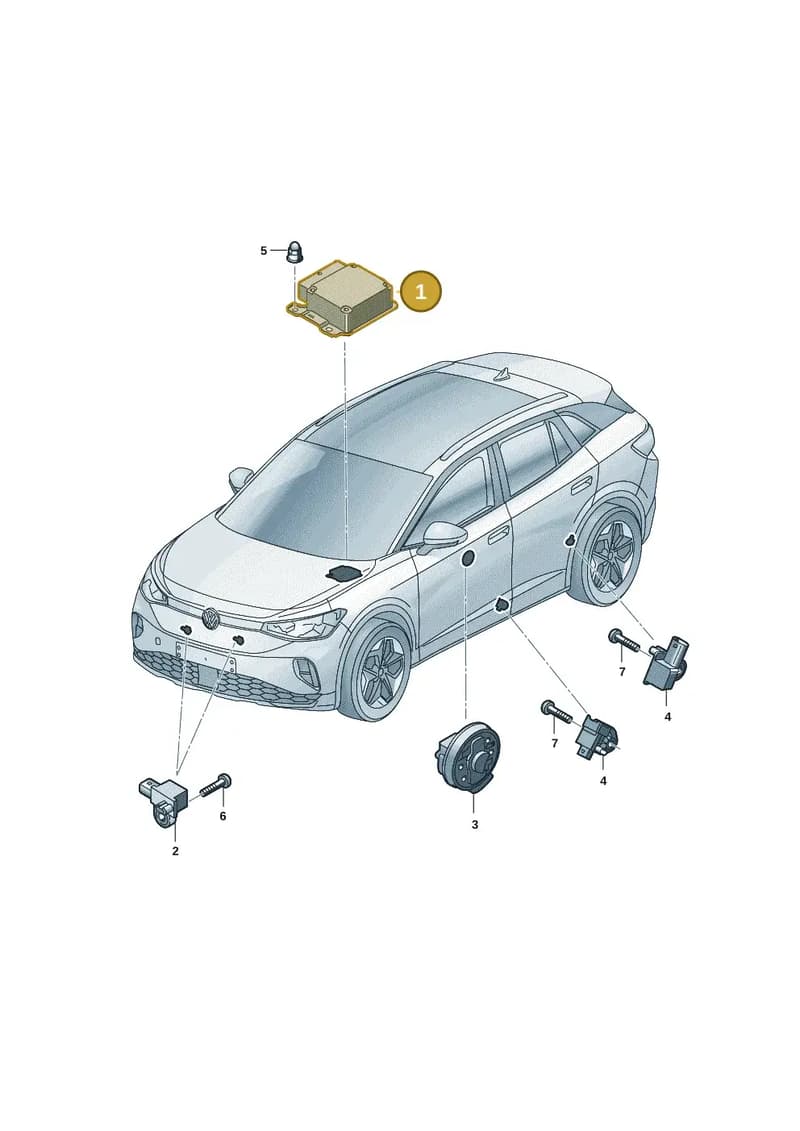 1EA959655EA — Volkswagen ID.4 (2020-2025) diagram 11a959030, position 1