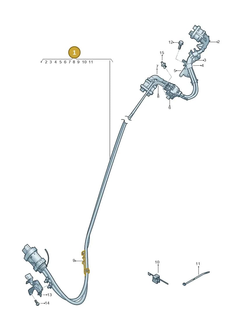 1EA971013AH — Audi Q4 Sportback (2021-2025) diagram 89a970100, position 1