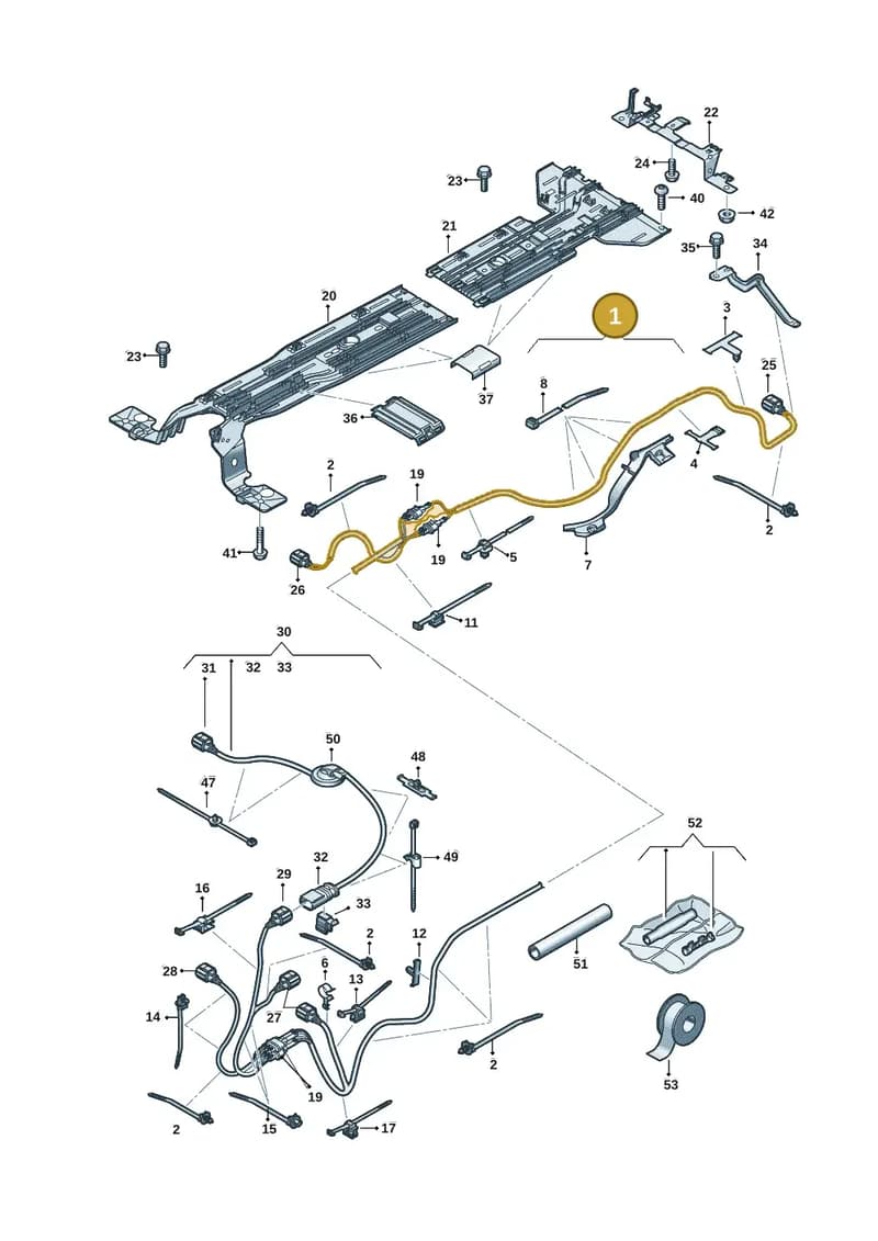 1EA971398AF — Volkswagen ID.3 (2019-2025) diagram 10a970012, position 1