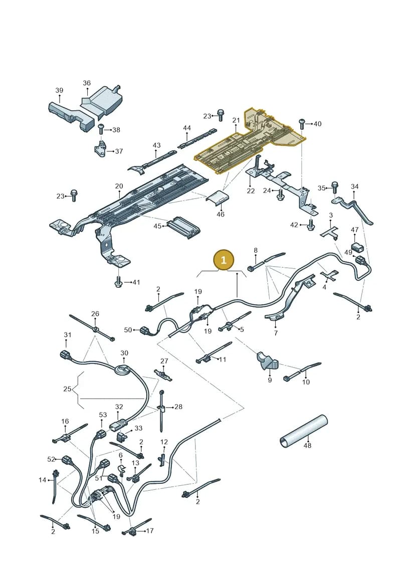 1EA971398CC — Audi Q4 Sportback (2021-2025) diagram 89a970200, position 1